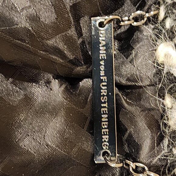 Excellent  Diane Von Furstenberg Peacoat Double Breasted Boucle Loop - Picture 12 of 12